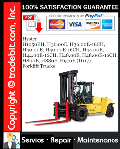 Thumbnail Hyster H1050EH, H36.00E, H36.00E-16CH, H40.00E, H40.00E-16CH, H44.00E, H44.00E-16CH, H48.00E, H48.00E-16CH, H800E, H880E, H970E (D117) Forklift Trucks Service Repair Manual Download ★ Thumbnail Hyster H1050EH, H36.00E, H36.00E-16CH, H40.00E, H40.00E-16CH, H44.00E, H44.00E-16CH, H48.00E, H48.00E-16CH, H800E, H880E, H970E (D117) Forklift Trucks Service Repair Manual Download ★