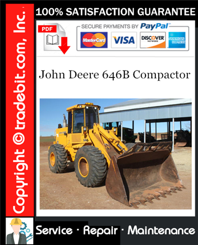 Thumbnail John Deere 646B Compactor Service Repair Manual Download ★