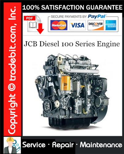 JCB Diesel 100 Series Engine Service Repair Manual Download ★