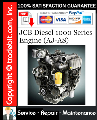 Thumbnail JCB Diesel 1000 Series Engine (AJ-AS) Service Repair Manual Download ★ Thumbnail JCB Diesel 1000 Series Engine (AJ-AS) Service Repair Manual Download ★