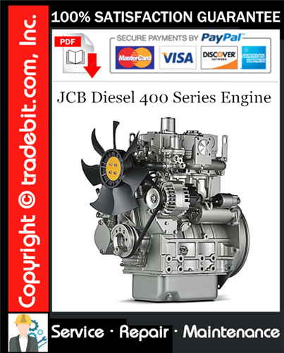 JCB Diesel 400 Series Engine Service Repair Manual Download ★