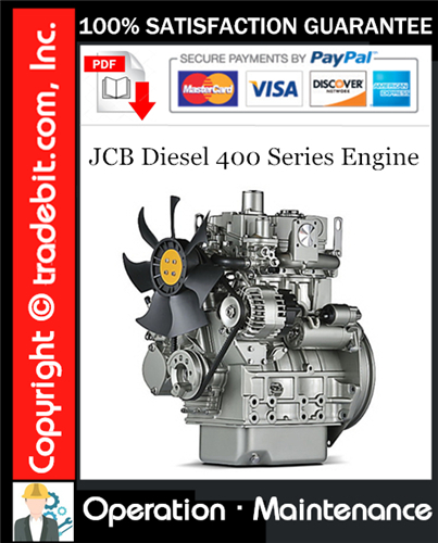 JCB Diesel 400 Series Engine Operation & Maintenance Manual Download ★