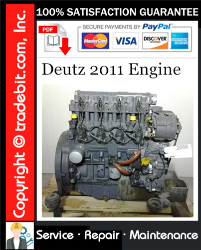 Deutz 2011 Engine Service Repair Manual Download ★