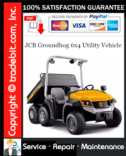 Thumbnail JCB Groundhog 6x4 Utility Vehicle Service Repair Manual Download ★ Thumbnail JCB Groundhog 6x4 Utility Vehicle Service Repair Manual Download ★