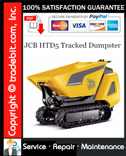 JCB HTD5 Tracked Dumpster Service Repair Manual Download ★