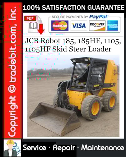 Thumbnail JCB Robot 185, 185HF, 1105, 1105HF Skid Steer Loader Service Repair Manual Download ★