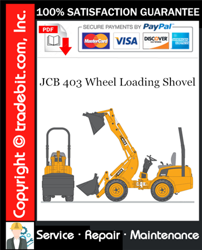 Thumbnail JCB 403 Wheel Loading Shovel Service Repair Manual Download ★