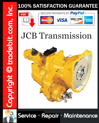 JCB Transmission Service Repair Manual Download ★