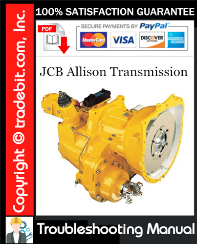 Thumbnail JCB Allison Transmission Troubleshooting Manual Download ★
