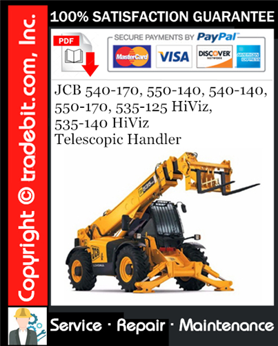 Thumbnail JCB 540-170, 550-140, 540-140, 550-170, 535-125 HiViz, 535-140 HiViz Telescopic Handler Service Repair Manual Download ★ Thumbnail JCB 540-170, 550-140, 540-140, 550-170, 535-125 HiViz, 535-140 HiViz Telescopic Handler Service Repair Manual Download ★
