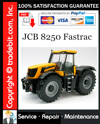 JCB 8250 Fastrac Service Repair Manual Download ★