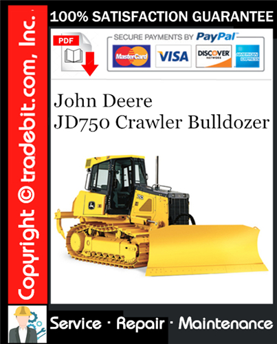Thumbnail John Deere JD750 Crawler Bulldozer Service Repair Manual Download ★