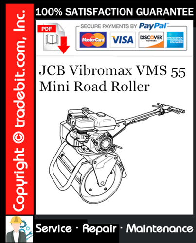 JCB Vibromax VMS 55 Mini Road Roller Service Repair Manual Download ★