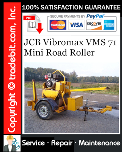 JCB Vibromax VMS 71 Mini Road Roller Service Repair Manual Download ★