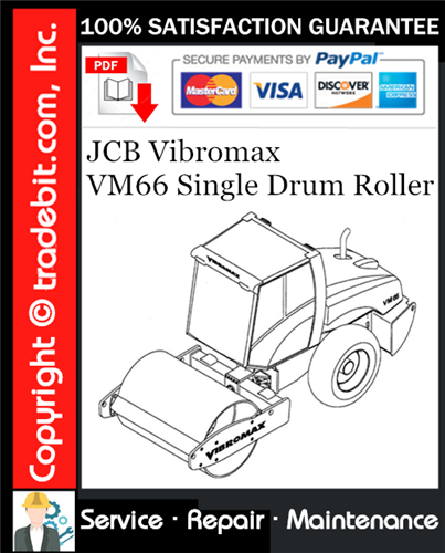 Thumbnail JCB Vibromax VM66 Single Drum Roller Service Repair Manual Download ★