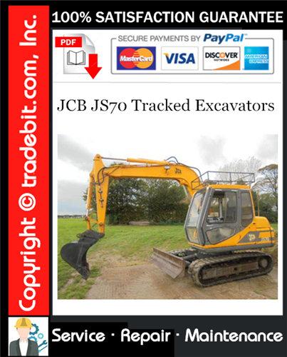 JCB JS70 Tracked Excavators Service Repair Manual Download ★