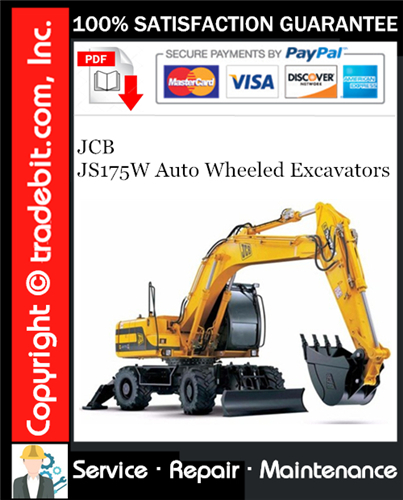 Thumbnail JCB JS175W Auto Wheeled Excavators Service Repair Manual Download ★ Thumbnail JCB JS175W Auto Wheeled Excavators Service Repair Manual Download ★