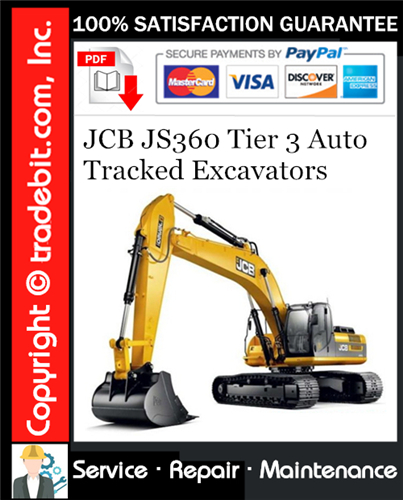 Thumbnail JCB JS360 Tier 3 Auto Tracked Excavators Service Repair Manual Download ★ Thumbnail JCB JS360 Tier 3 Auto Tracked Excavators Service Repair Manual Download ★
