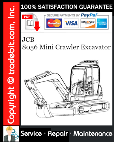 JCB 8056 Mini Crawler Excavator Service Repair Manual Download ★