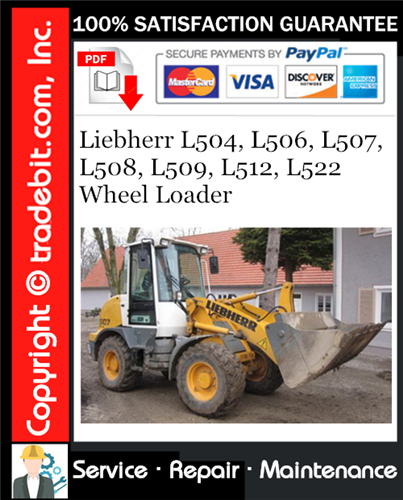 Thumbnail Liebherr L504, L506, L507, L508, L509, L512, L522 Wheel Loader Service Repair Manual Download ★