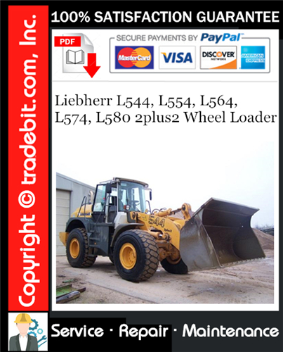 Thumbnail Liebherr L544, L554, L564, L574, L580 2plus2 Wheel Loader Service Repair Manual Download ★