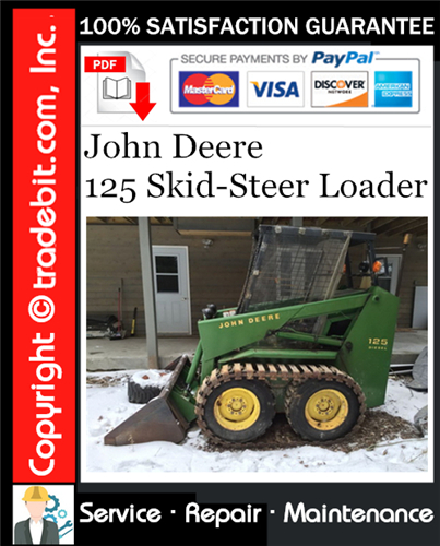Thumbnail John Deere 125 Skid-Steer Loader Service Repair Manual Download ★