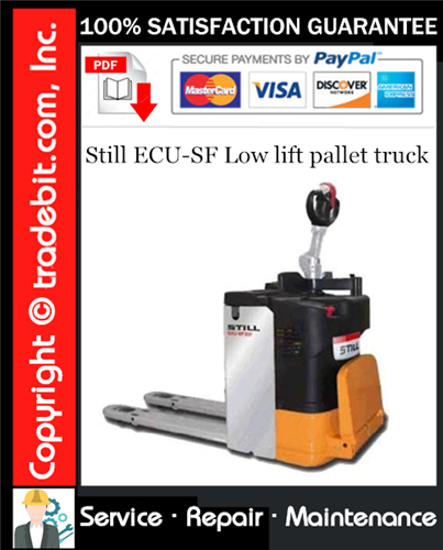 Still ECU-SF Low lift pallet truck Service Repair Manual Download ★
