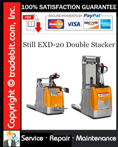 Still EXD-20 Double Stacker Service Repair Manual Download ★