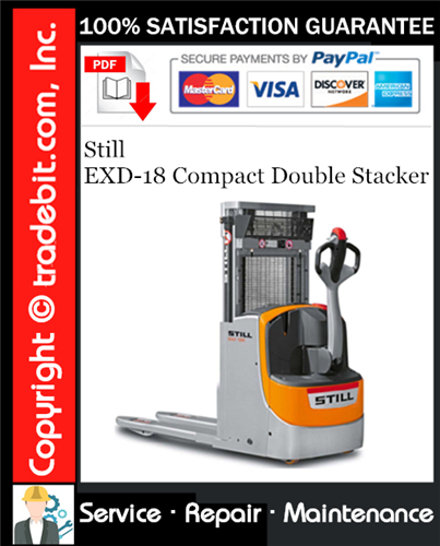 Thumbnail Still EXD-18 Compact Double Stacker Service Repair Manual Download ★