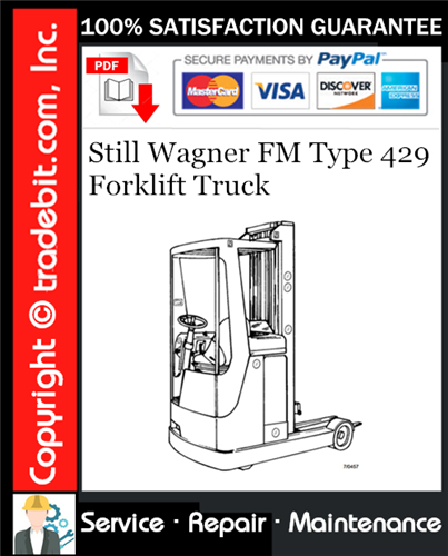 Still Wagner FM Type 429 Forklift Truck Service Repair Manual Download ★