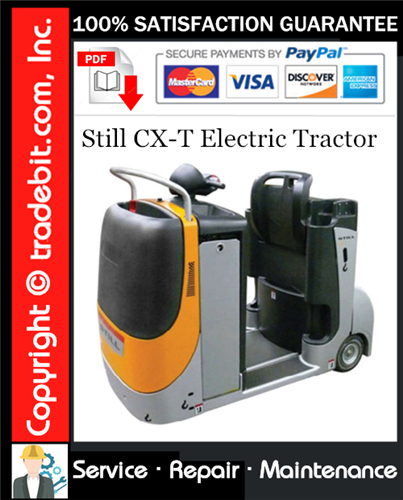 Still CX-T Electric Tractor Service Repair Manual Download ★