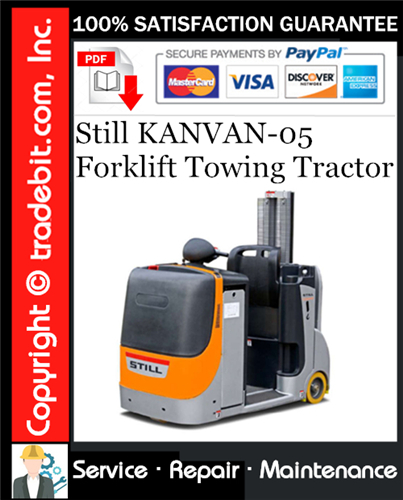 Still KANVAN-05 Forklift Towing Tractor Service Repair Manual Download ★