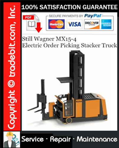 Thumbnail Still Wagner MX15-4 Electric Order Picking Stacker Truck Service Repair Manual Download ★