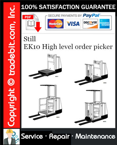 Still EK10 High level order picker Service Repair Manual Download ★