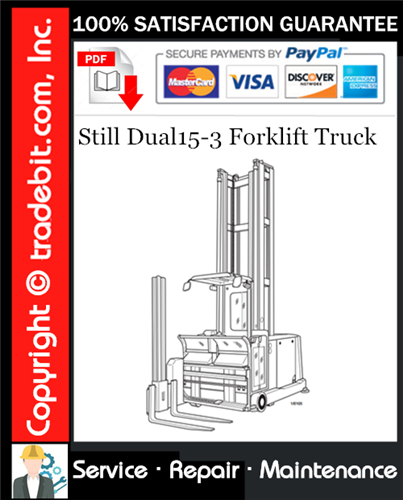 Still Dual15-3 Forklift Truck Service Repair Manual Download ★