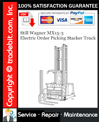 Thumbnail Still Wagner MX15-3 Electric Order Picking Stacker Truck Service Repair Manual Download ★