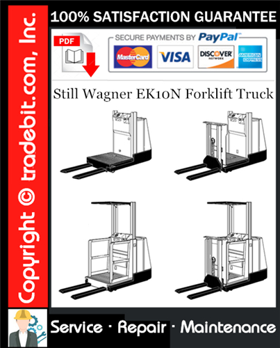 Thumbnail Still Wagner EK10N Forklift Truck Service Repair Manual Download ★