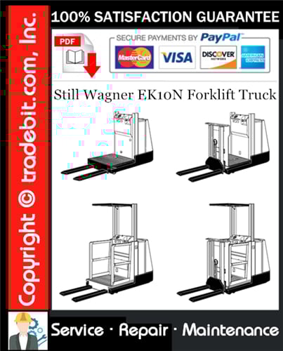 Still Wagner EK10N Forklift Truck Service Repair Manual Download ★