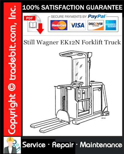Still Wagner EK12N Forklift Truck Service Repair Manual Download ★