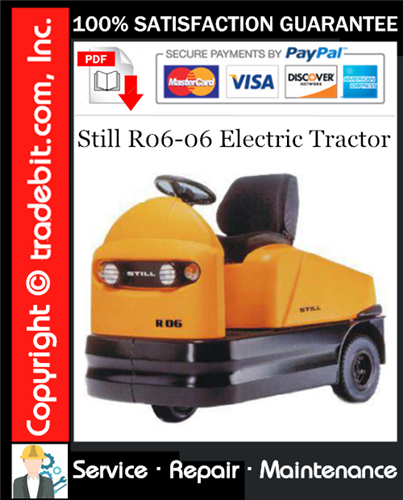 Still R06-06 Electric Tractor Service Repair Manual Download ★