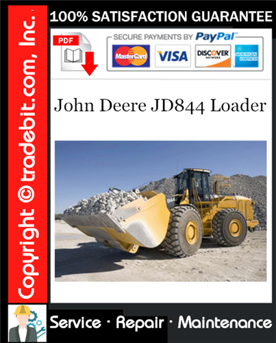 Thumbnail John Deere JD844 Loader Service Repair Manual Download ★