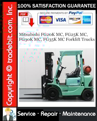 Thumbnail Mitsubishi FG20K MC, FG25K MC, FG30K MC, FG35K MC Forklift Trucks Service Repair Manual Download ★
