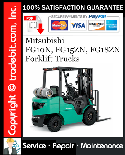 Thumbnail Mitsubishi FG10N, FG15ZN, FG18ZN Forklift Trucks Service Repair Manual Download ★ Thumbnail Mitsubishi FG10N, FG15ZN, FG18ZN Forklift Trucks Service Repair Manual Download ★