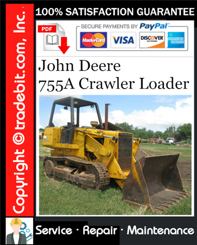 Thumbnail John Deere 755A Crawler Loader Service Repair Manual Download ★