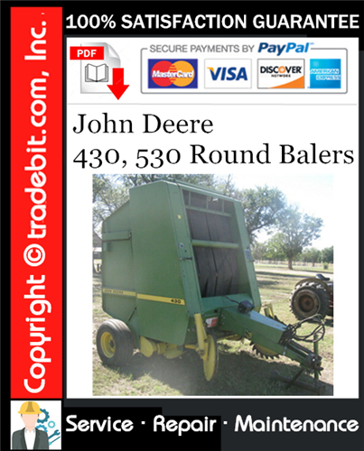 Thumbnail John Deere 430, 530 Round Balers Service Repair Manual Download ★ Thumbnail John Deere 430, 530 Round Balers Service Repair Manual Download ★