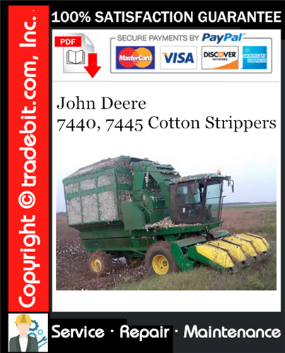 Thumbnail John Deere 7440, 7445 Cotton Strippers Service Repair Manual Download ★
