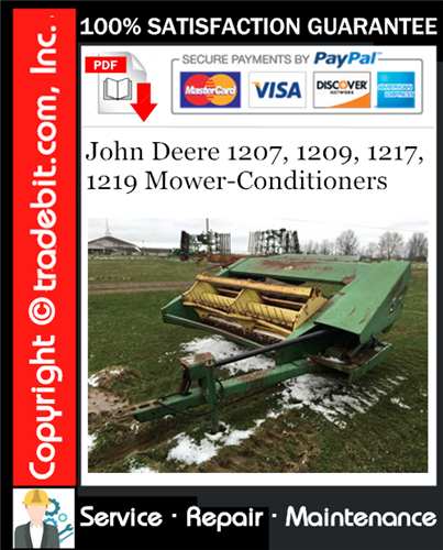 Thumbnail John Deere 1207, 1209, 1217, 1219 Mower-Conditioners Service Repair Manual Download ★ Thumbnail John Deere 1207, 1209, 1217, 1219 Mower-Conditioners Service Repair Manual Download ★