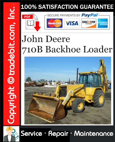 Thumbnail John Deere 710B Backhoe Loader Service Repair Manual Download ★