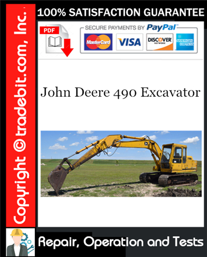 Thumbnail John Deere 490 Excavator Repair, Operation and Tests Technical Manual Download ★