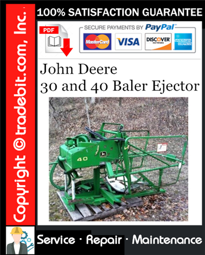 Thumbnail John Deere 30 and 40 Baler Ejector Service Repair Manual Download ★ Thumbnail John Deere 30 and 40 Baler Ejector Service Repair Manual Download ★